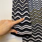 Missoni Zigzag Pattern Fine Knit Lightweight Sweater Blouse Metallic Gold XXL 12 Photo 4