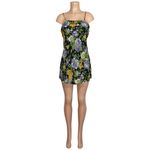 Farm Rio  Capri Floral Sleeveless Mini Dress, Black, XS Photo 8