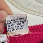 Vintage Career Essentials Hot Pink Cable Knit Short Sleeve Sweater Size M Photo 4