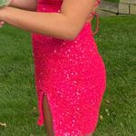Sherri Hill Hot Pink Short Homecoming Dress Photo 0