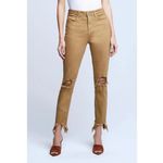L’Agence High Rise Frayed Ankle Jeans Sahara Photo 2