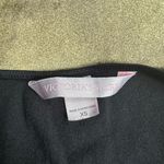 Victoria's Secret  Black Pin Stripe Mini Slip Dress With Lace Trim Photo 4