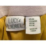 Lucy & Laurel Yellow Pleated Semi Sheer Boho Maxi Skirt Size Medium Photo 3