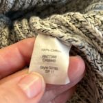 Madewell High Neck Sweater Tank Dress Sz M Heather Gray Sleeveless 100% Cotton Photo 6