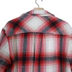 Simply Southern Women's S Red Plaid Sherpa Shacket Jacket Photo 3