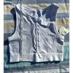 NWT, Offline by Aerie, Ribbed Cropped Tank Top, Sz L White Size L Photo 3