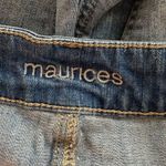 Maurice's jean shorts cut off distressed areas 5 pockets button/zip closure Sz 4 Photo 6