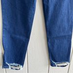 Paige Jacqueline Straight Leg Stretch Jeans Zinna Medium Wash Torn Back Size 32 Photo 6