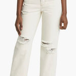 BDG Urban Outfitters Authentic Ripped Straight Leg Jeans Beige Womens 29 x 32 Photo 0