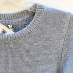 Lucky Brand  Small Grey pullover mixed animal print sweater crewneck NW-Defect Photo 5