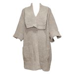 Barefoot Dreams CozyTwist Short Sleeve Sweater Coat, Beach Rock, 1X Photo 9