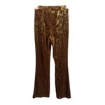 Urban Outfitters Gold Velvet Flare Pull On Pants Size XS Holiday New Years Eve Photo 1