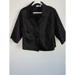 Cato  Women’s Size 18/20W Black 3/4 Sleeve Lightweight Blazer Jacket‎ Big Buttons Photo 5