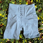 Joy Lab Blue Ribbed Blue Spandex Biker Shorts Size XS Photo 0