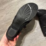 Miz Mooz Black Leather Studded Ankle Boots Side Buckle Size 37 (US 6.5–7) Photo 2