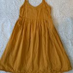 Midi Dress Yellow Size L Photo 0