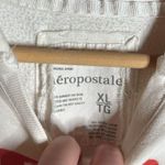 Aeropostale  Cotton Blend Aero 1987 Coral Crackle Lettering Waffle Hood Size XL Photo 2