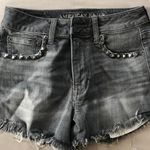 American Eagle  Grey Studded Shorts  Photo 0