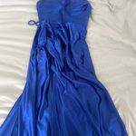 Stacees Blue Stain Prom Dress Size 4 Photo 0
