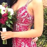 Sherri Hill Long Raspberry formal dress Photo 0