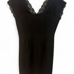 My Story Black Lace Slip Mini Dress Medium Photo 0