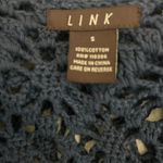 LINK Women Cropped Cardigan Top S Blue Knit Crochet Open Front Boho‎ Cottagecore Photo 1