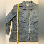 Coldwater Creek  GUC Size 14 Vintage Blue Denim Zipper Jacket Photo 6