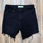 KanCan Black High Rise Frayed Hem Jean Shorts Women's 5/26 Size 4 Photo 0