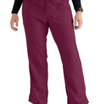 Grey's Anatomy  Maroon Scrub Pant Medical Nurse Doctor Hospital Size LP EUC #1339 Photo 0