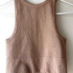 Mahina  Tan Ribbed Women's Tank Top Photo 0