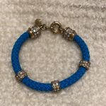 J.Crew  Blue Rope Bracelet with Rhinestones Photo 0