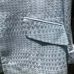 Ellen Tracy  Light Blue Textured Tailored Cotton/Silk Blend Blazer 6 Photo 1