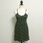 Fox High Speed Black Fluorescent Yellow Stripe Sleeveless Zipper Sundress Small Photo 1