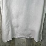 Caroline Rose 100% Linen Size 2X Sleeveless Crewneck White Tunic w/Side Slits Photo 3
