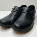 Clarks Clark’s Cheyn Madi Black Leather Slip-on Shoes Photo 1