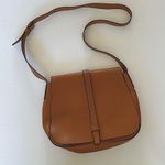 Gap crossbody Vegan leather adjustable strap purse saddle bag brown Photo 2