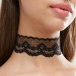 ASOS One Size Black Lace Choker Necklace Photo 0