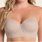 Leonisa Nude Strapless Balconette Longline Contouring Bra 40C NWT Photo 0