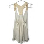 ARTISAN BOUTIQUE S Tank Top Leather Accent White Sleeveless Blouse Women Photo 5