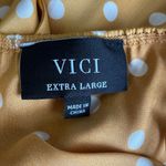 VICI  Satin Mustard Polka Dot Maxi Dress Photo 7