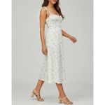 House Of CB Christabel Floral Shirred Midi Dress, Ivory, L+ Photo 3