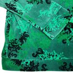 Y2K Velour Track Jacket Women's Medium Green Black Punk Skater Grunge Whimsigoth Photo 4
