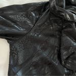 NWT MISHCA Tie Front Jacket Topper‎ Black Tonal Animal Print Ruffle Size Small Size M Photo 5