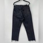 Evereve Everlane The 90’s Cheeky Jean Cropped Ankle Raw Hem Frayed Edge Black Gray 27 Photo 7