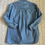 Anthropologie Pilcro Juni Ruffled Denim Button Down Shirt Photo 5