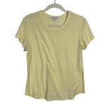  Women’s T-Shirt Size 4 (James Perse Sizing) in pale yellow Photo 0