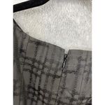 Max and Cleo  Dress Black Floral Waist Plaid Size 6 Formal Women Sleeveless Photo 6