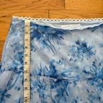 Petal and Pup Blue Water Color MIDI Skirt Size XL Photo 4