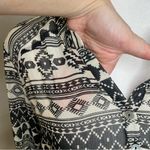About A Girl  Juniors Black & White Chiffon Aztec Print Henley Top Small Photo 5
