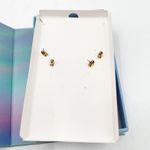 GRACE + OK 1984 Mini Earrings Boxer Dog Bones Gold Pet Jewelry Best Friend NWT Photo 5